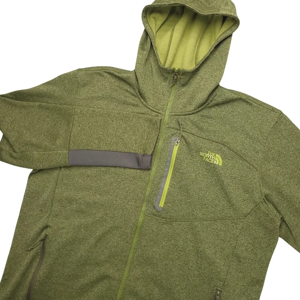 The North Face Canyonlands Jacket Mens XL Green Hooded Full Zip Hiking Outdoor‎